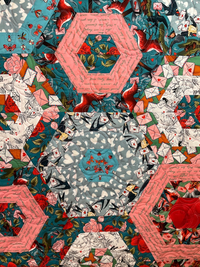 Love Letters Quilt - Etsy