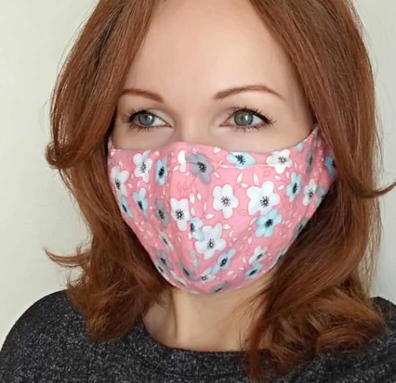 Cat Face Mask Nose Wire Filter Pocket Adjustable Earloops Etsy