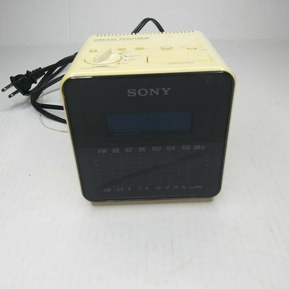 RARE Yellow Sony Dream Machine Alarm Radio Cube ICF C10W | Etsy