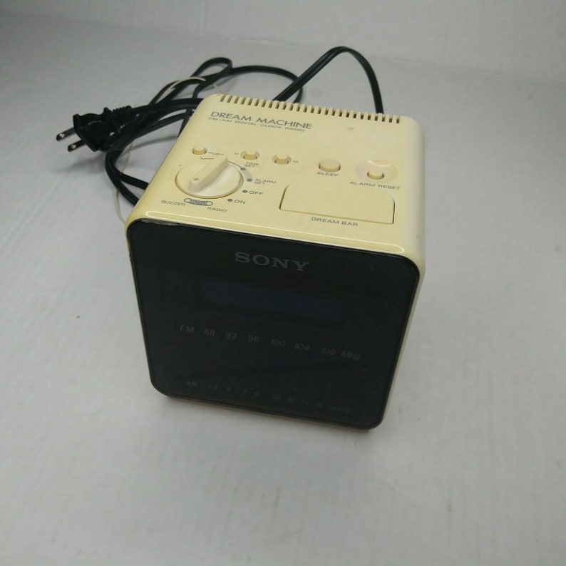 RARE Yellow Sony Dream Machine Alarm Clock Radio Cube ICF C10W Etsy