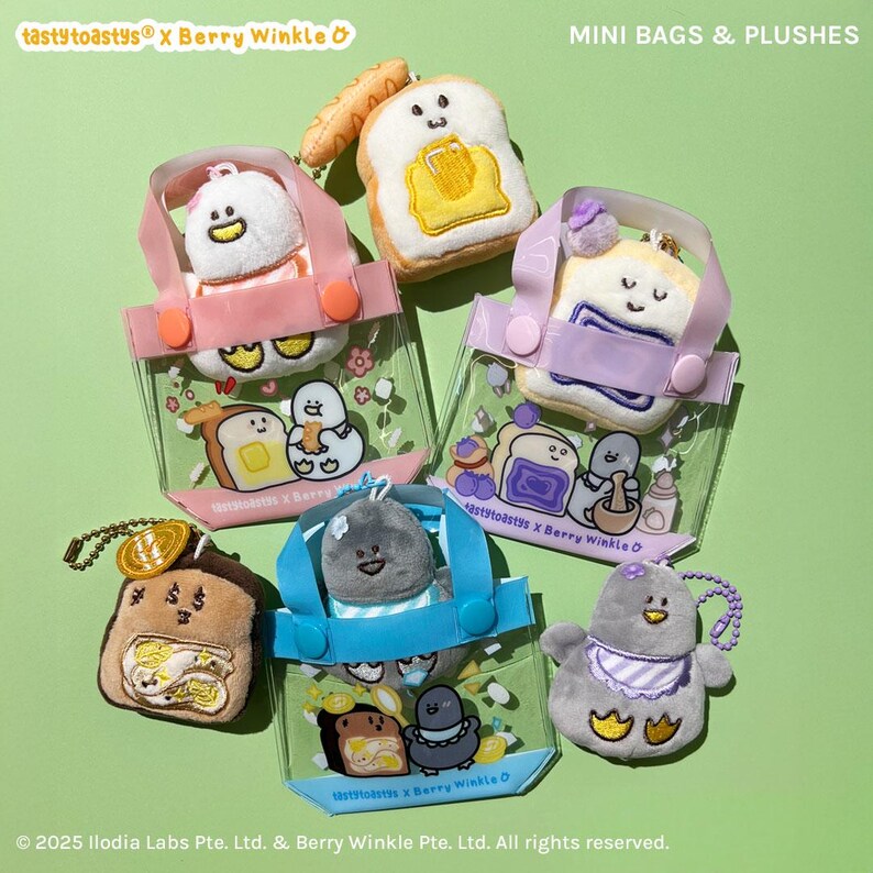 Bird Bois X Tasty Toastys Blind Box Berry Winkle Bird and Bread Toast ...