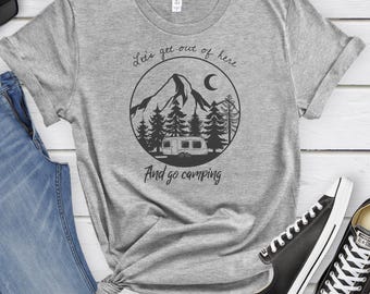 Camping T-Shirt: Adventure Outdoors Graphic Tee