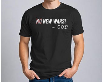 Anti-War Protest T-Shirt: Political Statement, Soft Cotton, Made in USA