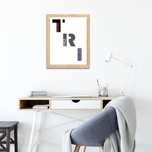 Digital Download Triathlon Art, TRI art, INSTANT DOWNLOAD