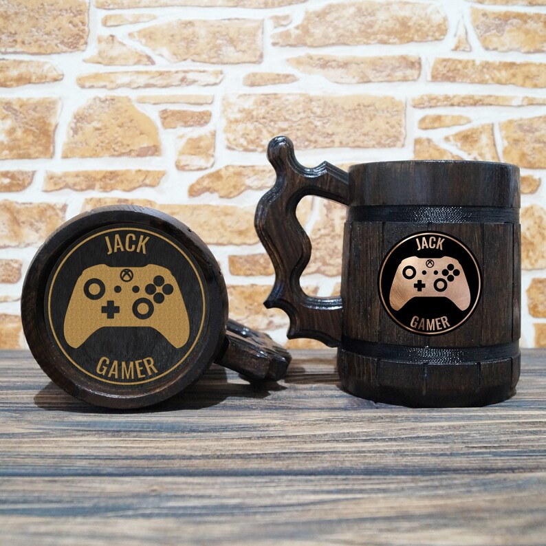 Controller Xbox One Personalized Beer Mug Video Game Engraved Etsy