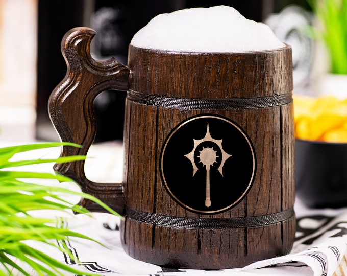 Cleric DnD Class Beer Mug, Dungeons & Dragons Beer Stein - Personalized Gift for Gamer, Custom DM Gift