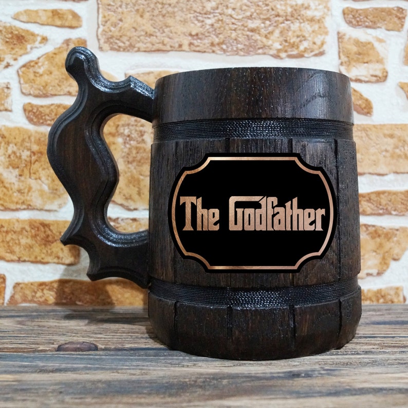 The Godfather Beer Mug Personalized Beer Mug Engraved Stein Etsy