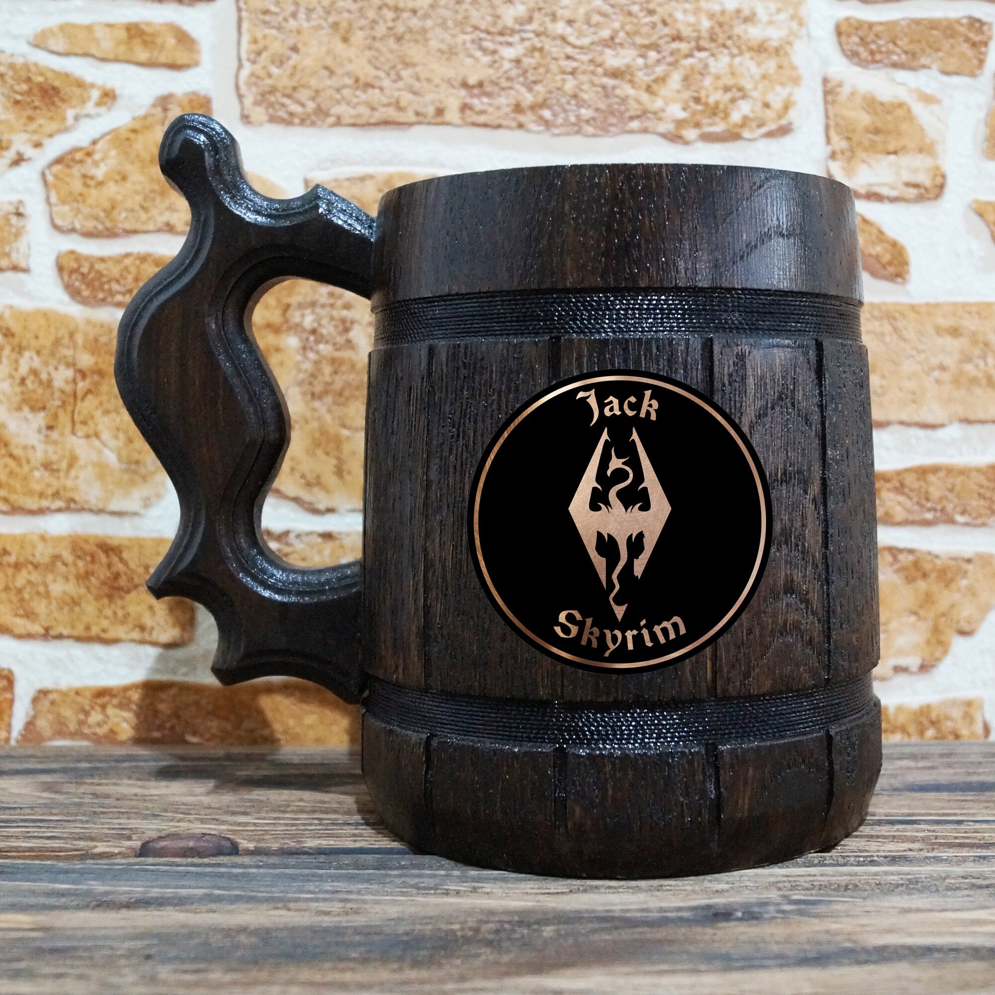 Skyrim Beer Mug The Elder Scrolls Personalized Beer Mug | Etsy