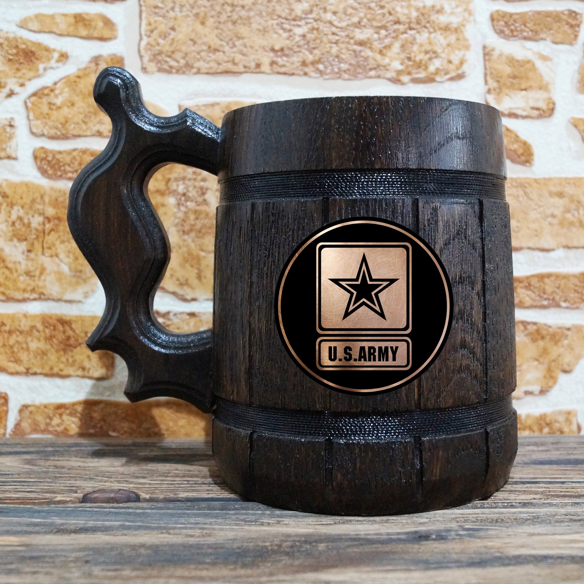 US Army Beer Mug Personalized Beer Mug Military Engraved Etsy UK