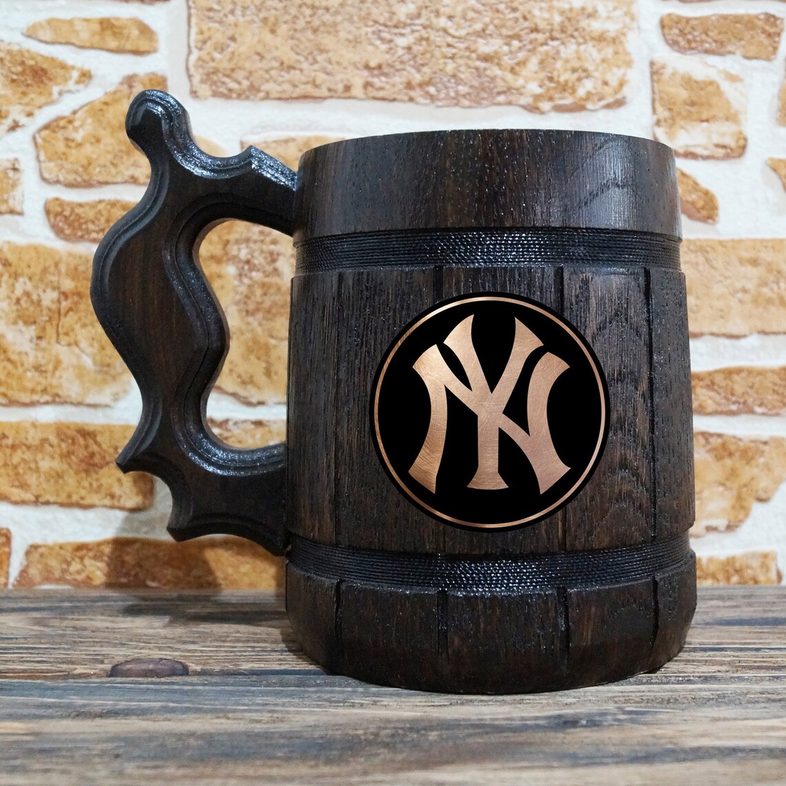 yankees beer stein