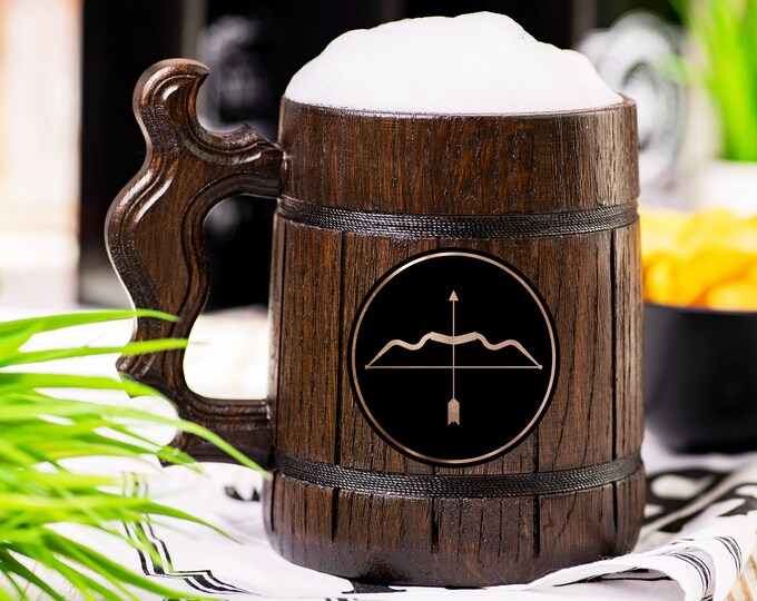 Ranger Bow Class of DnD Beer Mug, Dungeons & Dragons Beer Stein, Custom DM Gift