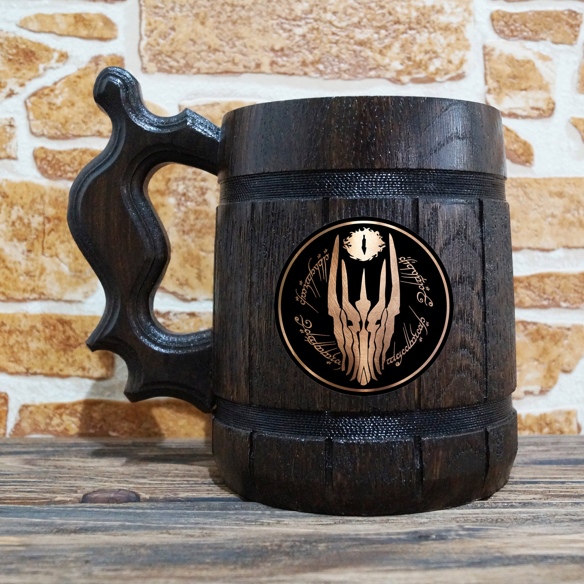 One Ring with Sauron Beer Mug Lord Of The Rings Stein LOTR Etsy