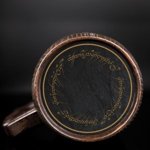 One Ring Beer Mug - The Lord Of The Rings Beer Stein | LOTR Wooden Tankard
