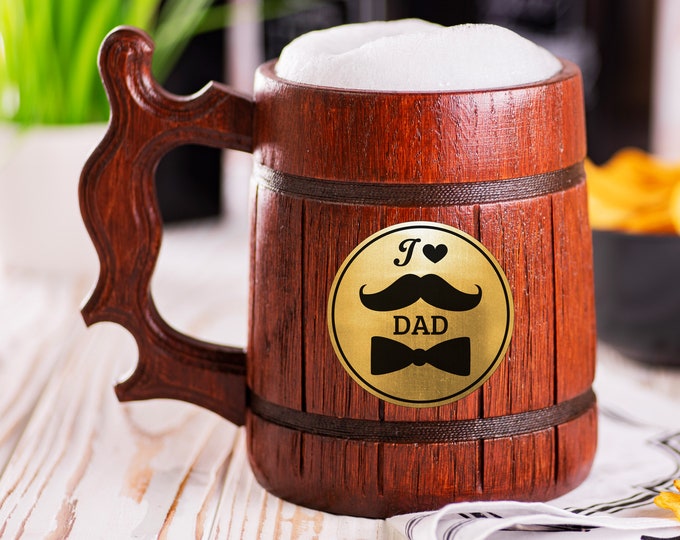 Beer Mug I Love You Dad - Personalized Gift for Dad | Father's Day Gifts