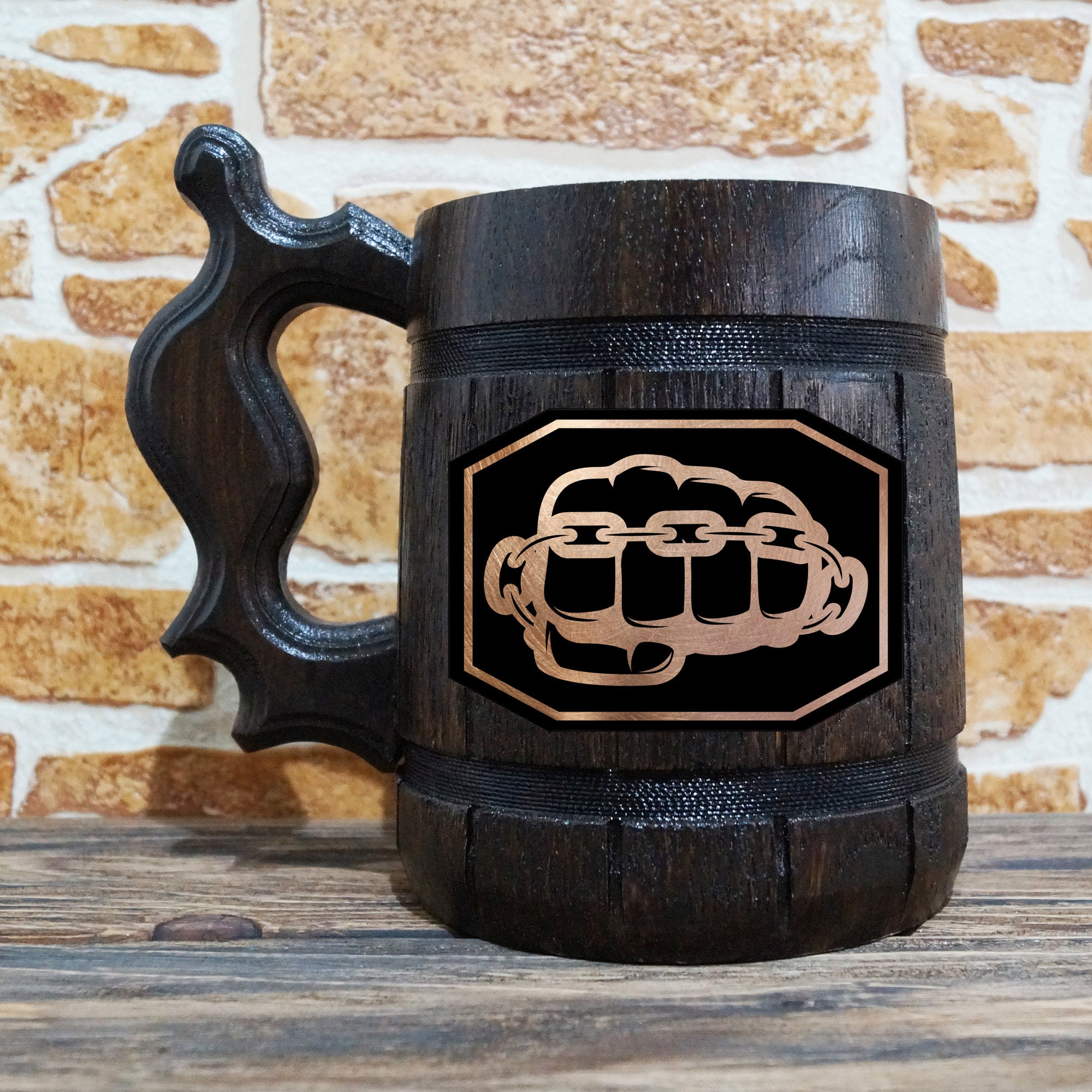 Fist Beer Mug Personalized Beer Mug Engraved Beer Stein Etsy