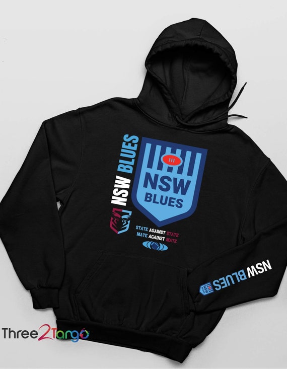 Custom NSW Blues Hoodie | State of Origin Games 2023 | Rugby Merch