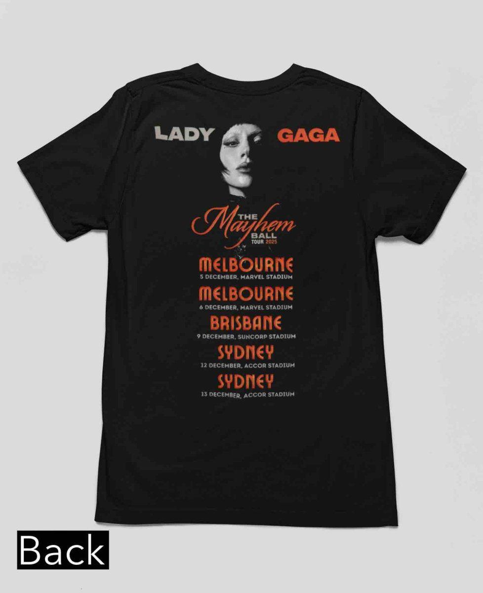 Lady Gaga Mayhem Tour 2025 T-shirt – the Mayhem | Printed in