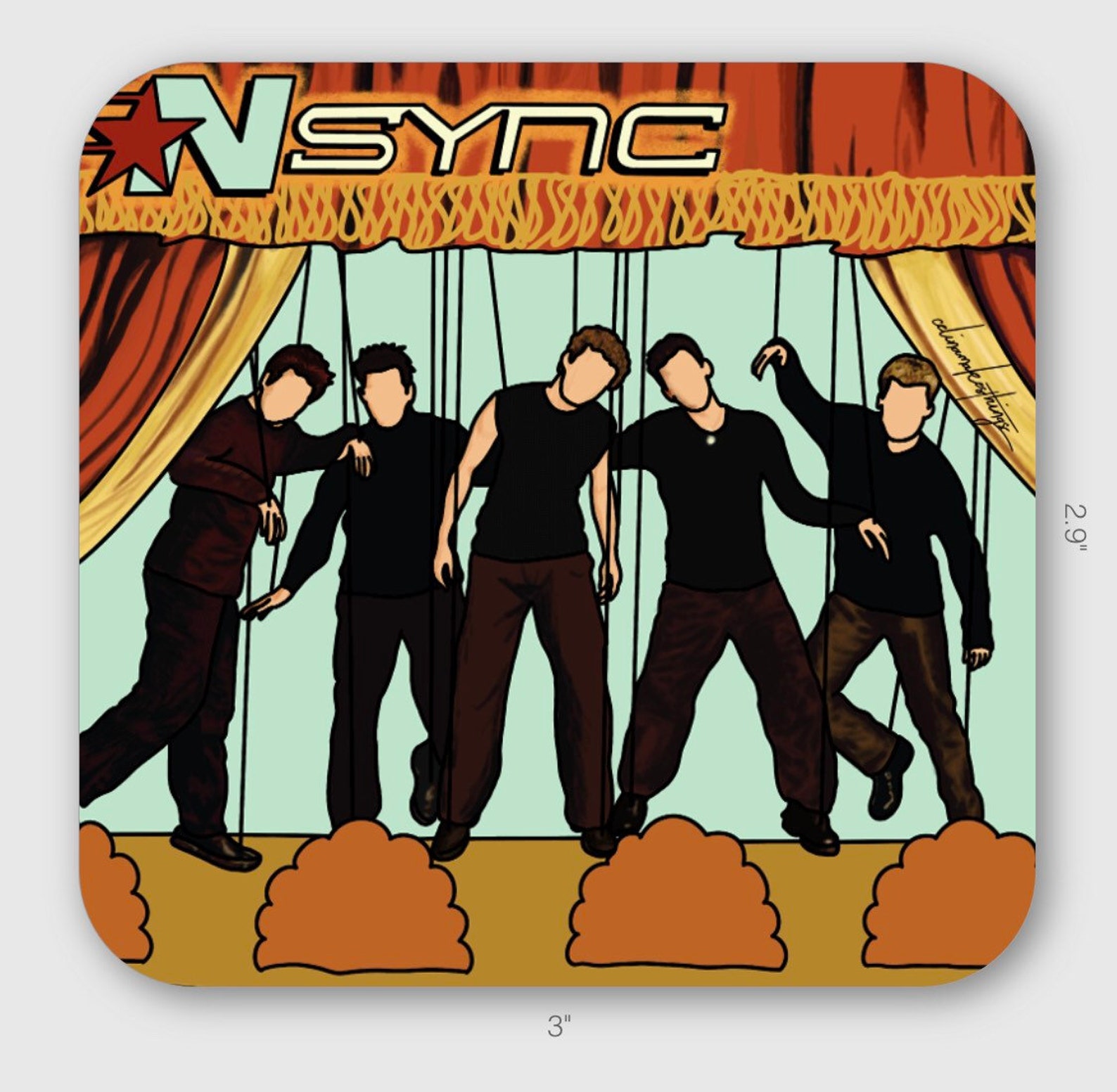 NSYNC no strings attached sticker Etsy