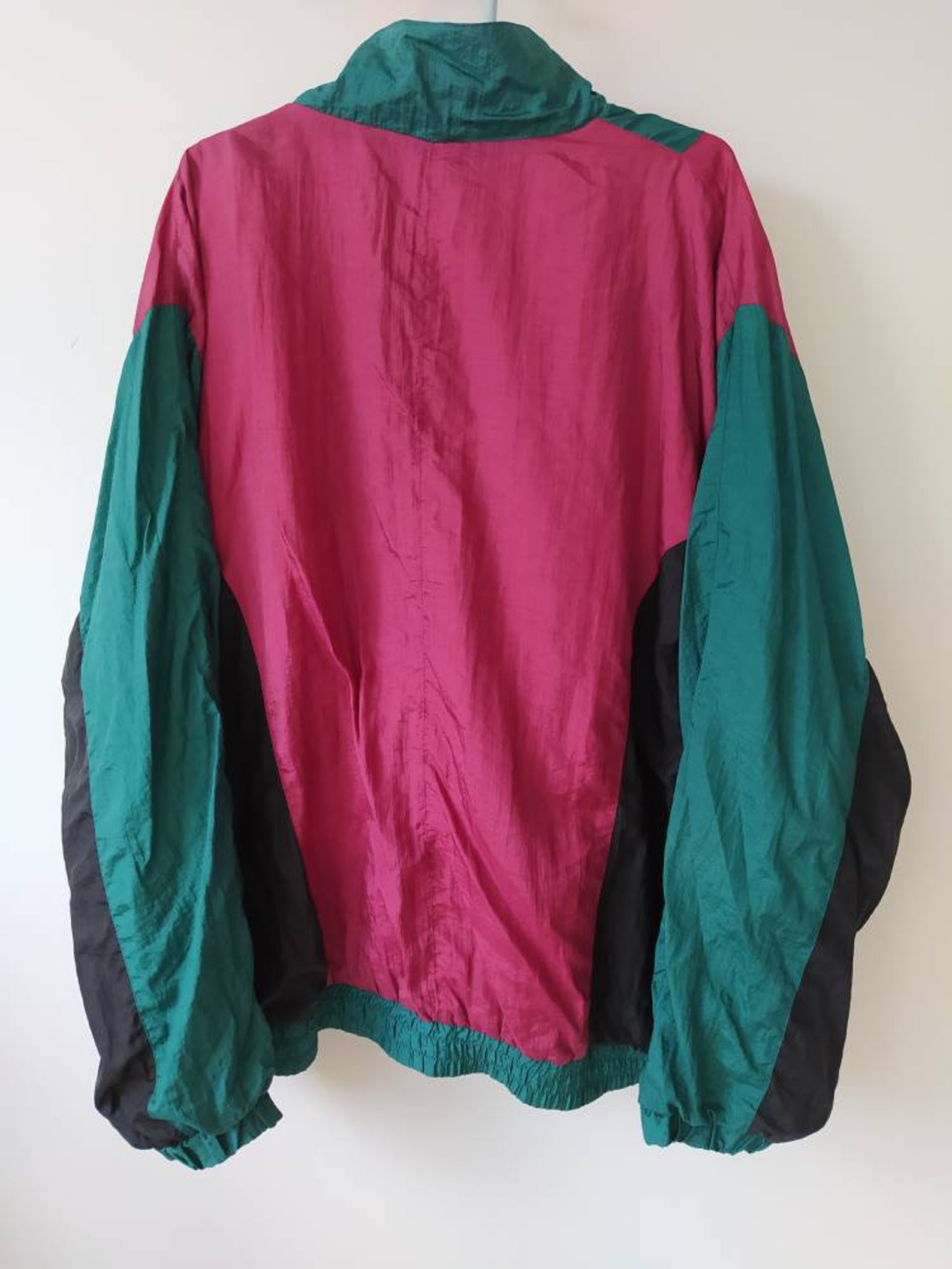 Vintage COLORFUL shell windbreaker jacket 90s / Retro Old | Etsy