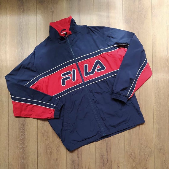 Vintage FILA Shell Windbreaker Jacket / Old School 90s 80s | Etsy