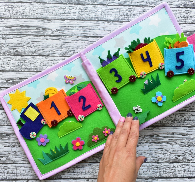 Felt quiet book for children educational soft book for Etsy