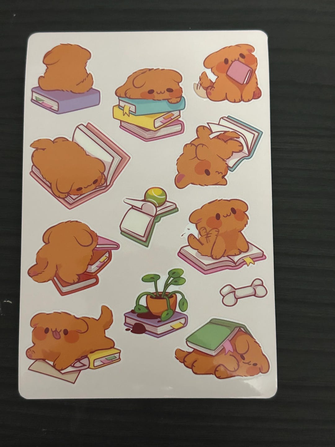 Kawaii Cute Handmade Daily Life of Puppy Dog Sticker Sheet - Etsy