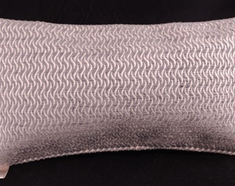 Gray Beige Lumbar Pillow