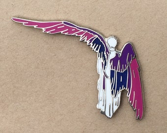 Bisexual Pride Angel Enamel Pin