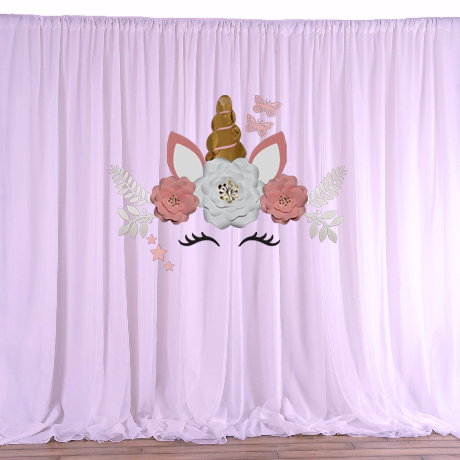 Unicorn Backdrop Party Supplies Nursery Decorations Etsy