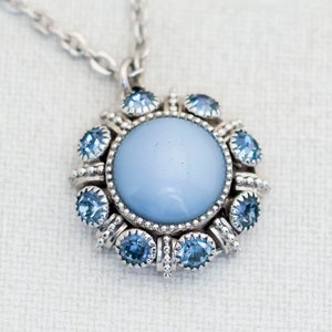 24'', Vintage Blue Star Necklace by Avon A5 image 1