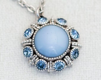 24'', Vintage Blue Star ketting van Avon - A5