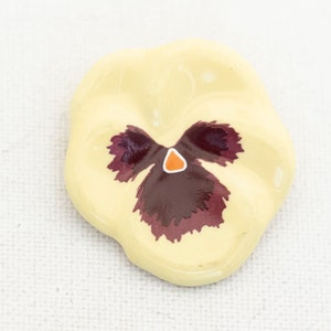 Avon Keramik Pfirsich Brosche, Avon Schmuck, Pfirsich Brosche Pin, Keramik Accessoire -A8