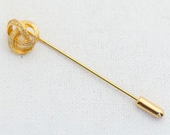 Vintage Abstract Gold Tone Stick Pin - A3