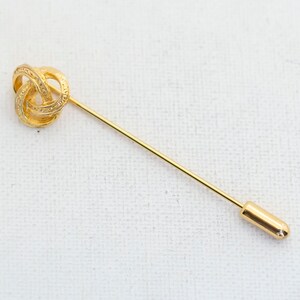 Vintage Abstract Gold Tone Stick Pin - A3