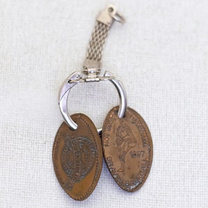 Vintage Baseball Pennies Charm stilvolle Schlüsselanhänger - A23