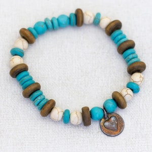 7 inch, Vintage Bohemian Style Multicolor Beads Elegant Beaded Bracelet - A24