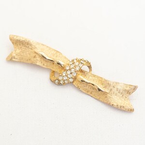 Vintage Goldene bändchen Brosche - A4