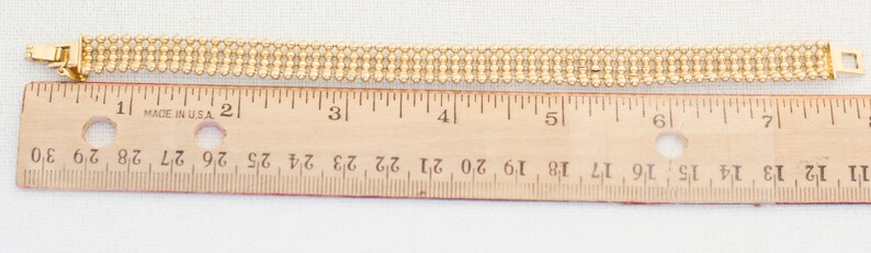 Mid Century Bracelet AB2 Vintage Gold Bracelet 7.5 Little Ball Bracelet Gold Bracelet Ball Bracelet Gold Bracelet Elegant Bracelet