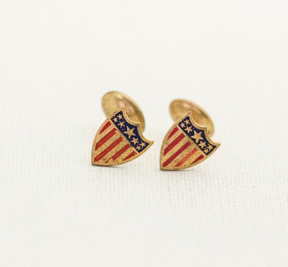 Vintage America Cuff Links, American Cuff Links, U