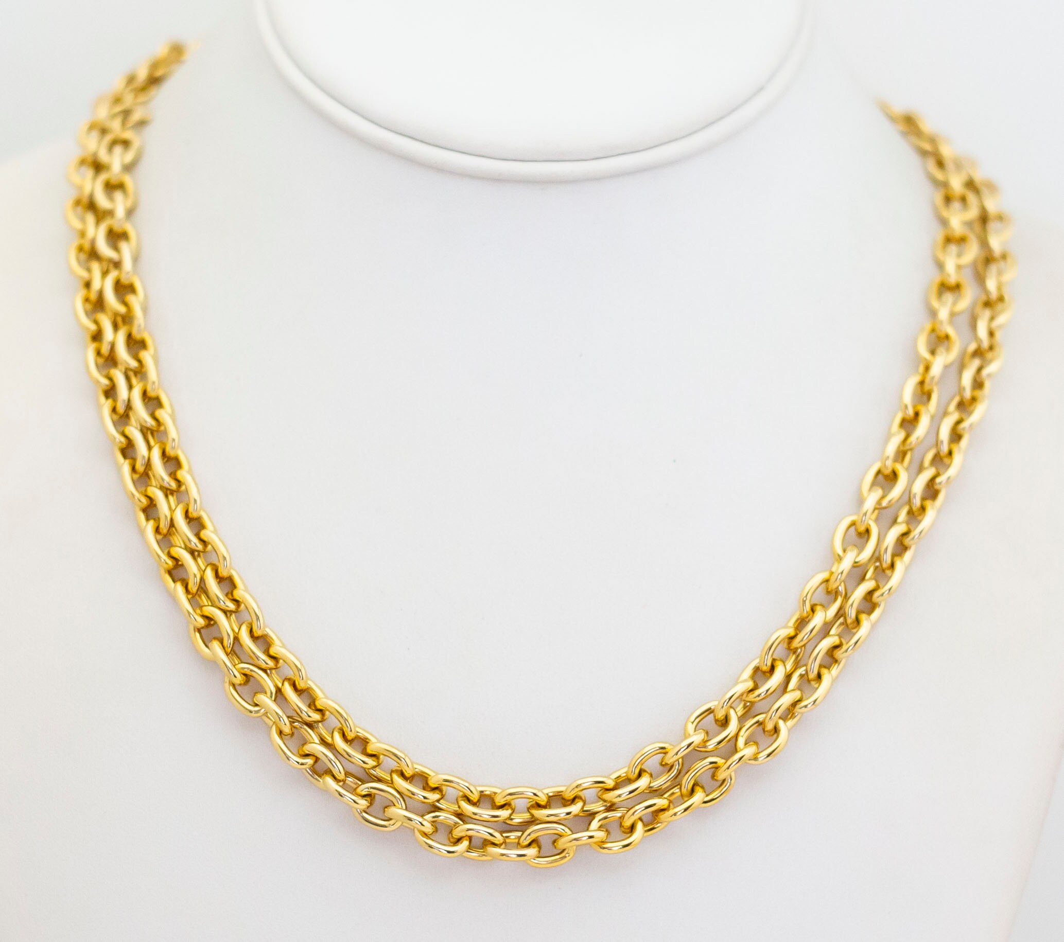 48 Inch, Vintage Gold Tone Cable Style Chain Necklace G1 - Etsy