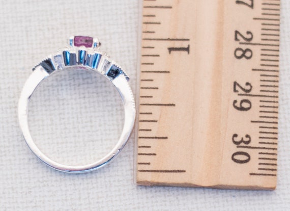Size 7 3/4, Silver Ring, Avon Ring, Purple Ring, … - image 3