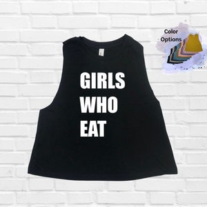 Girls Who Eat women's crop tank perfect for CrossFit training