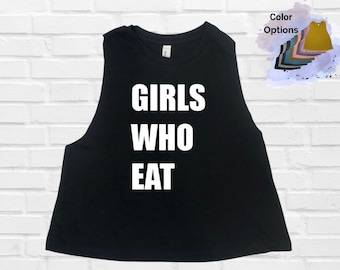 Girls Who Eat women's crop tank perfect for CrossFit training