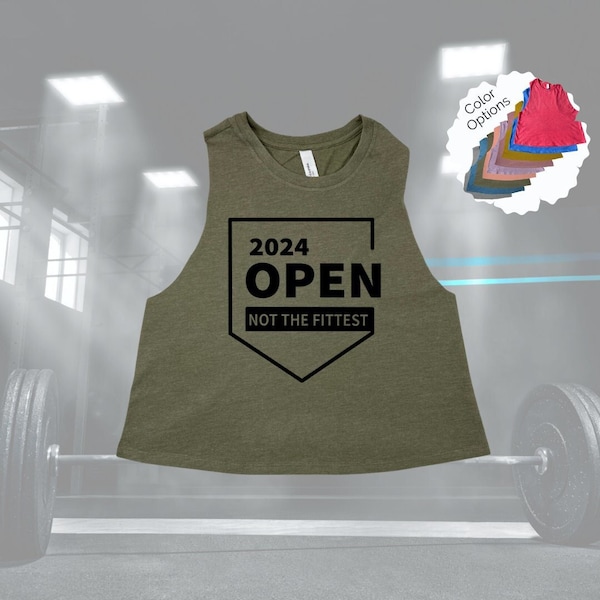 CrossFit OPEN 2024 Tank Top, CrossFit Crop Top, 2024 CrossFit Games Top, Funny CrossFit Top, Gym Workout Tank, CrossFit Competition,Humorous
