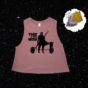 The way women racerback crop tank top for galaxy fans, funny gym workout tank perfect for geeks