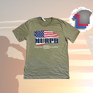 Murph Challenge Triblend T-Shirt: Patriotic USA Workout Tee