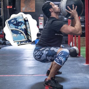 Shark Print Knee Sleeves: 5mm Neoprene Gym Workout Support