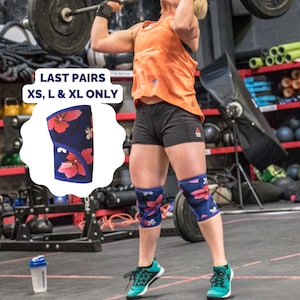 Floral Weightlifting Knee Sleeves: Aloha CrossFit Knee Wraps