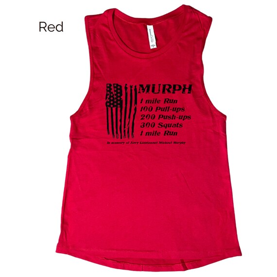 Murph Tank Top Independence Day Top Crossfit Challenge Top Gym