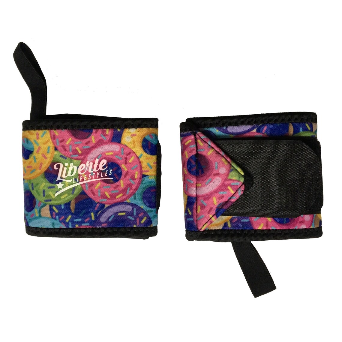 Donut Wrist Wraps 3mm Neoprene Rainbow Donuts and Sprinkles Etsy